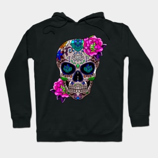 Sugar Skull Day Of The Dead Cool Bone Head Skulls Hoodie